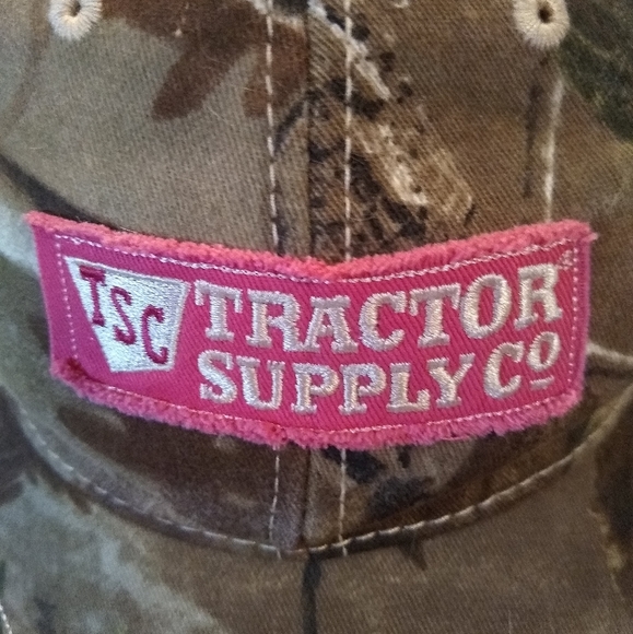 TSC Tractor Supply Co. Camouflage Pink Camo Cap Adjustable Hat - Picture 4 of 6